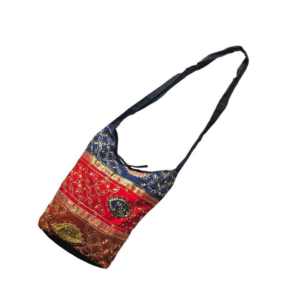 embroidered crossbody hippie bag